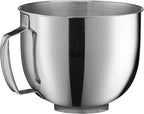Cuisinart Stand Mixer, 12 Speed, 5.5 Quart Stainless Steel Bowl, Chef’s Whisk, Mixing Paddle, Dough Hook, Splash Guard w/ Pour Spout, White Linen, SM-50, Manual