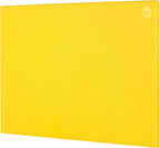 CURTA Cutting Boards for Kitchen, 24" x 18" x 0.5" Yellow Color Coded Plastic Commercial Chopping Board Anti Slip Surface Dishwasher Safe