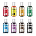 Gel Food Coloring Set - 8 Colors Concentrated Vibrant Edible Food Grade Dye for Baking, Cake, Cookie Decorating, Fondant, Icing, Frosting, Macaron, DIY Crafts - 5.41 fl.oz (20ml/Bottle)