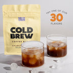 1 lb Dark Roast Cold Brew Coffee Blend, Coarse Ground Colombian - Birch Glen Roasters - 16 oz Resealable Bag