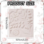 1 Pcs Flower Fondant Mold for Cake Decoration, Leaf Chocolate Silicone Mold, Exquisite Flower and Leaf Shape is Perfect for Wedding Desserts, Candy, Sugar Craft, Gum, Resin, Clay