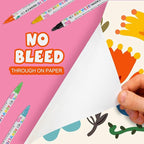 120 Colors Acrylic Paint Pens, Dual Tip Acrylic Paint Markers for Paper, Wood, Canvas, Stone, Rock Painting, Glass, Fabric, DIY, Ceramic, Art Supplies for Kids and Adults Drawing (Dot + Fine)