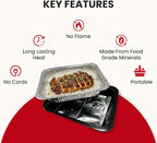 H°eats Flameless Food Warming Pads (72-Pack) - Full Size Food Warmers for Parties Buffet - Party Buffet Servers and Warmers - Heating Pads for Chafing Dish - Must-Have Catering Supplies