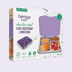 Bentgo Kids Stainless Steel Prints Leak-Resistant Lunch Box - 3-Compartments with Bonus Silicone Container, Durable, Eco-Friendly, Dishwasher Safe, BPA-Free, Ideal for School, Ages 3+ (Unicorn)