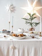 LE TAUCI Serving Bowls, Large Oval Platters for Entertaining, Ceramic Serving Tray for Dinner, Pasta, Salad, Dessert, Turkey, Fish, Fruit, Bread - 45oz/74oz, 11.8"/13.7", Set of 2, Arctic White