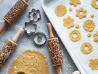 Dachshunds Pattern Embossing Rolling Pin Engraved Rolling Pin With Dogs Pattern