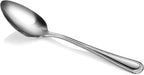New Star Foodservice 1029420 Bead Pattern, 18/0 Stainless Steel, Dinner/Dessert Spoon, 7.6-Inch, Set of 12
