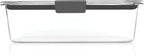 Rubbermaid Brilliance Food Storage Container, Large, 9.6 Cup, Clear 2024351 (Pack of 2)
