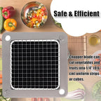 1/4" Replacement Dicer Chopper Blade with Pusher Block, Commercial French Fry Cutter Blade, Commercial Vegetable Chopper for Onion Dicer Tomato Dicer French Fries Cutter