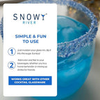 Snowy River Blue Dream, Cocktail & Margarita Sugar Rimmer - Vibrant Naturally Colored Sugar for Cocktail Rimming, Baking & Decorating, Medium Crystal - 8oz