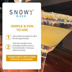 Snowy River Gold, Cocktail & Margarita Sugar Rimmer - Vibrant Color Glass Rimming Sugar with Medium Crystal Texture - 8oz