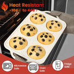 CAKETIME Silicone Muffin Pans for Baking, Metal Reinforced Frame Jumbo 6 Cups & Mini 24 Cups Cupcake Pan Nonstick Muffin Pan for Homemade Baking Easy to Handle