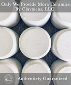 Mora Ceramic Ramekins - 8oz, Set of 6 - Small Oven Safe Baking Dishes/Cups - For Personal Pudding, Creme Brulee, Souffle, Serving Dip, Custard, Ice Cream - Single Mini Bowls - Vanilla White