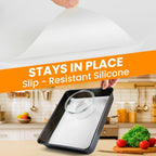 Cut to Size Silicone Baking Mat Roll, Food Grade Heat Resistant Silicone Baking Sheet, Silicone Liner for Baking, Reusable Freeze Dryer Mat Refrigerator Liners, No Slip Countertop Protector Mat