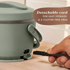 Crock-Pot Portable Electric Lunch Box 20-Ounce Food Warmer Moonshine Green | Ideal for Travel On-the-Go | Keeps Food Spill-Free Warm & Tasty | Dishwasher-Safe