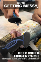 Dalstrong Fillet Knife-Night Shark Series 7”-High Carbon Steel-Titanium Coated Blade-Sharp Kitchen Knife & Outdoors-Polypropylene Handle-w/Sheath-NSF Certified