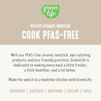GreenLife 8QT Slow Cooker, Non-Toxic PFAS-Free Ceramic Nonstick Removable Interior Bowl, Programmable, Family Friendly, Keep Warm, Stovetop & Oven Safe, Dishwasher Safe Parts, Timer, Glass Lid, Cream