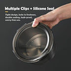 Stainless steel food storage containers leak proof & airtight lids for Kitchen,stainless steel bowl,meal prep lunch box,freezer and microwave safe (5-piece)