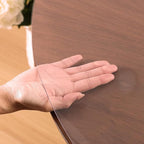 Clear Table Cover Protector 41Inch Round,1.5mm Transparent Plastic Table Protector Waterproof, Anti-Scratch Clear Desk Mat for Office Desktop Dresser Dining Table, FDA Compliant