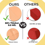 Exquisite 66% Thicker Premium Plastic Table Cloth Rectangle Table Cover 0.5 Mil 6 Pack Peach Table Cloth 54 Inch x 108 Inch Disposable Tablecloth Won't Tear Easily Like Cheap Thin Brands