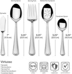 Mikasa, Virtuoso Flatware Service for 12, 65 Piece Set, 18/10 Stainless Steel, Silverware Set with Serving Utensils