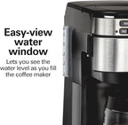 Hamilton Beach 12 Cup Programmable Coffee Maker, FrontFill™ Drip Coffee Maker