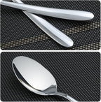 Kekow 12-Piece Stainless Steel Dessert Spoons