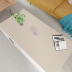 Leather Table Cover,1.8mm Thick,24x60 Inch Desk Cover,Large Desk Mat,Table Protector,Table Cover Protector,Desk Protector,Table Pad,(Off White+Light Gray,24x60)