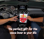 Saucemoto Dip Clip | Car sauce holder for ketchup and dipping sauces. No more dry fries or sauceless nuggets. As seen on Shark Tank (2 count pack, Pink)