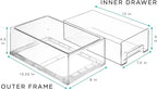 Sorbus Medium Clear Storage Drawers (4 Pack)