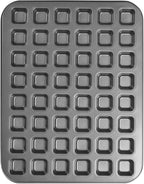 1-Piece 48 Cup Steel Mini Muffin Pan – Non-Stick Bakeware Mini Cupcake Tin(Square