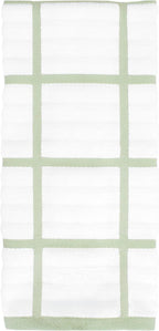 All-Clad Checked Kitchen Towel: Highly Absorbent, Super Soft Long Lasting - 100% Cotton, 17"x30" Tea Towel for Cleaning & Drying Dishes, Pans, Glassware, or Countertops, (1-Pack), Fennel