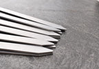 22-Inch Large Metal Barbecue Skewers,HONSHEN Heavy Stainless Steel 3/8 Inch Wide Blade with Hardwood Handle Long Flat BBQ Skewers for Grilling Meat,Chicken,Shrimp,Vegetables-Set of 12 (22 INCH)