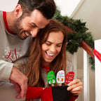 3 Piece Christmas Silicone Spatula Set with lovely bow and gift card. Easy clean, durable, high temperature and stain resistant with bamboo handles.