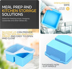 Silicone Freezer Trays with Lids, Set of 2 - with 1cup and 2 cupSilicone Freezer Molds for freezing soups, sauces and individual servings of lasagna, casseroles, dishwasher and microwave safe