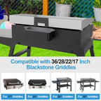 2 PCS Silicone Grease Cup Liners for Blackstone 36 28 22 17 Inch Griddle,Reusable Grease Catcher Cup Liner Grill Grease Tray,Durable Drip Pans Blackstone Griddle Accessories,Grey