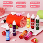 Oil Based Food Coloring for Chocolate, 8 Food Coloring Set for Valentine's Day Cake Decorating - Nomeca Food Grade Edible Food Dye for Baking,Candy Melts Cookies Fondant - .35 Fl. Oz Bottles