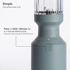 The Beast Mini Blender Plus | Mini Countertop Kitchen Blender | Blend Smoothies and Shakes, Dressings, Sauces, Dips | Extra Vessels, Straw Cap and Straws Included | 600W (Mist)