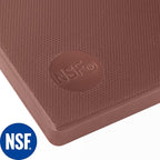 CURTA Cutting Boards for Kitchen,18" x 12" x 0.5" Brown Color Coded Plastic Chopping Board with Anti Slip Surface Dishwasher Safe