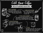 (2-Pack, Large 12in x 12in) Organic Cotton Cold Brew Coffee Bag - Designed in California - Reusable Coffee Filter with EasyOpen Drawstring Cold Brew Maker for Pitchers, Mason Jars, & Toddy Systems