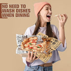 1400 Pcs 12 x 12 Inch Deli Wax Paper Sheets Grease Resistant Tray Basket Liners Newsprint Paper Water and Grease Proof Sandwich Wrapping Square Hot Dog Wrappers for Food Baking (Brown,White)