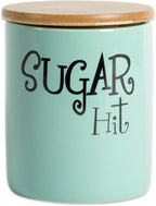 DII Kitchen Accessories Retro Collection, Ceramics, Canister Set, Aqua, 3 Piece