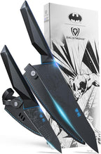 Dalstrong Knife Set - 2 Piece - BATMAN™ Shadow Black Edition - 8" Chef Knife 3.75" Paring Knife - High Carbon 7Cr17MoV Steel - Black Titanium Kitchen Knife - Collection Item - G10 Handle - Sheath