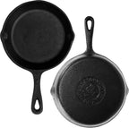 Backcountry Iron 6-1/2 Inch Round Small Pre-Seasoned Cast Iron Skillet