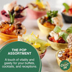 CROC'IN - Orange Mini Tart Shells - Edible Appetizer Or Dessert Cups - Pastry Pans - Artisanal & Vegan Confection - 60 Pieces