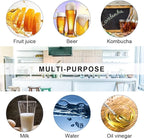 12 Pack 8.5 oz swing top glass bottles,flip top glass bottle with airtight lid for home brewing,kombucha,kefir,vanilla extract,beer,oil,vinegar,homemade juices,soda,beverages,2nd fermentation