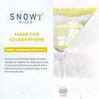 Snowy River Yellow, Cocktail & Margarita Sugar Rimmer - Vibrant Naturally Colored Sugar for Cocktail Rimming, Baking & Decorating, Medium Crystal - 80oz