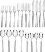Oneida 2624020A Satin Easton 20-Piece Fine Flatware Set, Service For 4, Satin Finish Handles