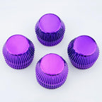 Gifbera Metallic Purple Foil Mini Cupcake Liners Muffin Cups, 300-Count