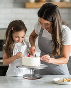 Puroma Aluminium Alloy Rotating Cake Turntable 12'' Revolving Cake Stand with Non-slip Silicone Bottom, Ideal Cake Decorating Supply for Cake Decorations, Pastries and Cupcakes